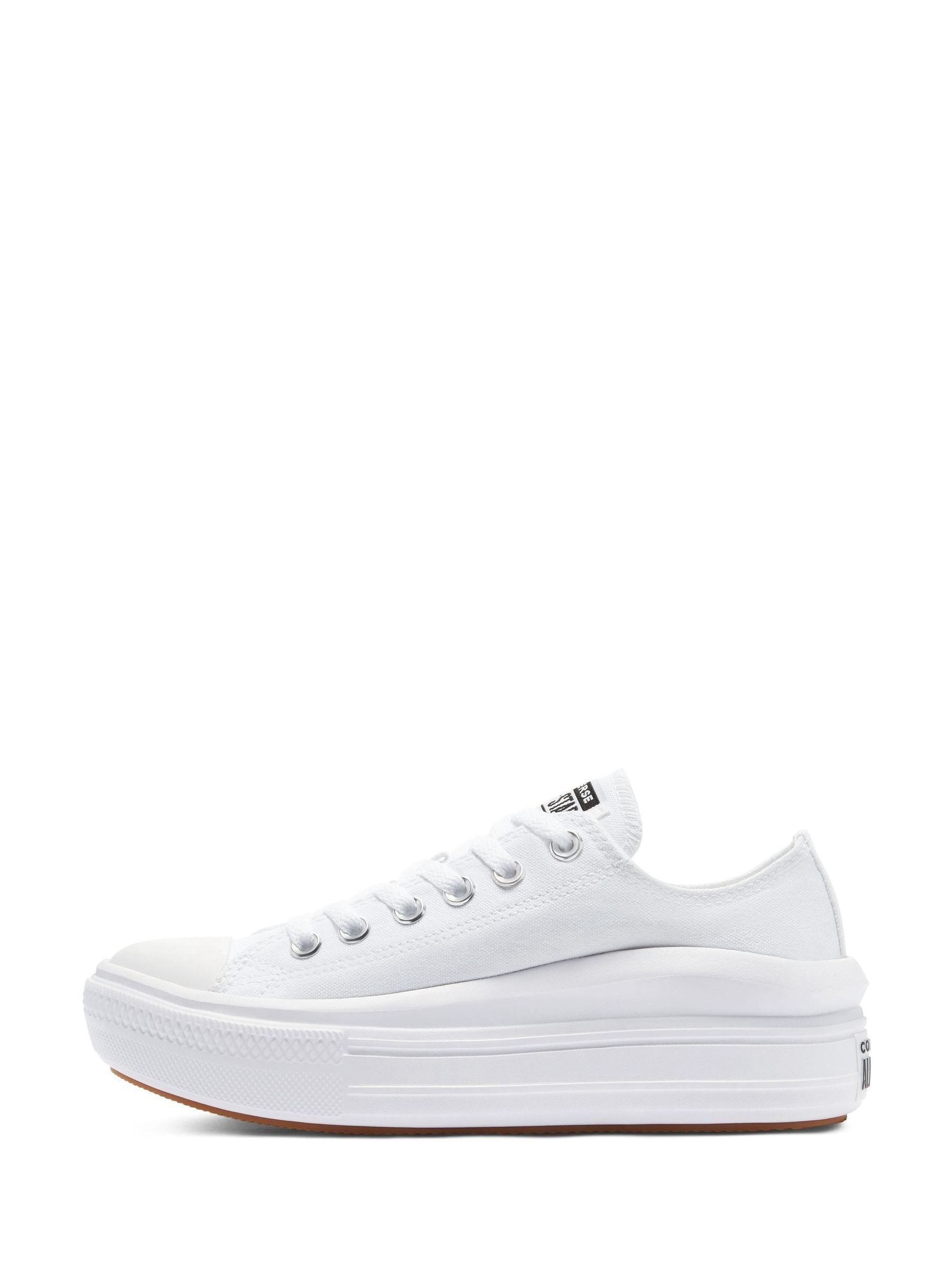 Buy Converse White All Star Move Chuck Ox Platform Trainers from