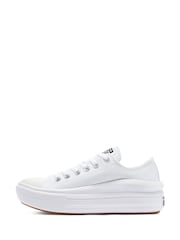 Converse White All Star Move Chuck Ox Platform Trainers - Image 7 of 9
