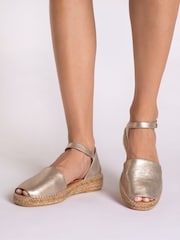 Penelopy Chilvers Montserrat Leather Espadrille Sandals - Image 1 of 5