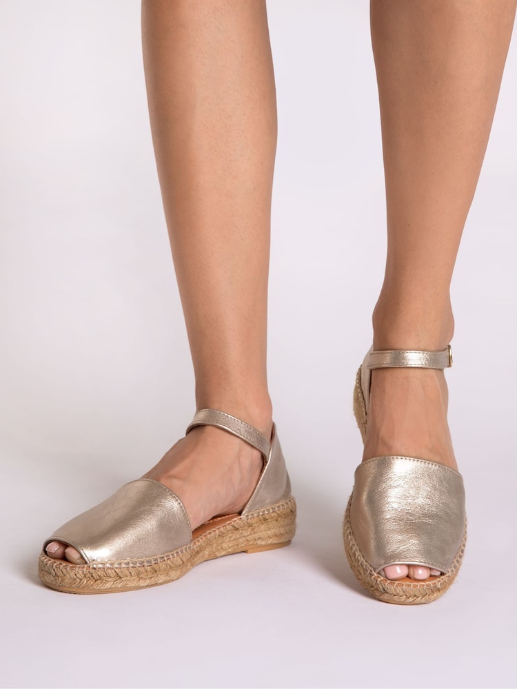 Penelopy Chilvers Montserrat Leather Espadrille Sandals - Image 1 of 5