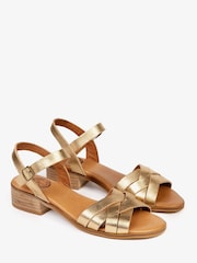 Penelope Chilvers Heeled Shepherdess Leather Sandals - Image 2 of 4