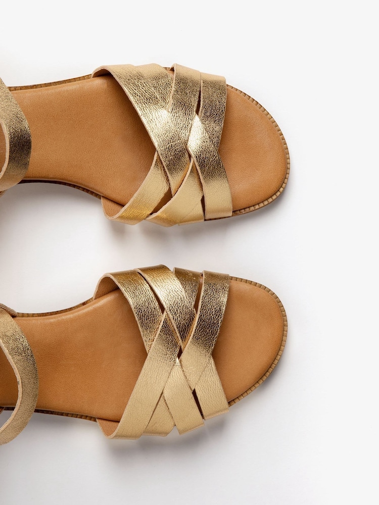 Penelope Chilvers Heeled Shepherdess Leather Sandals - Image 4 of 4