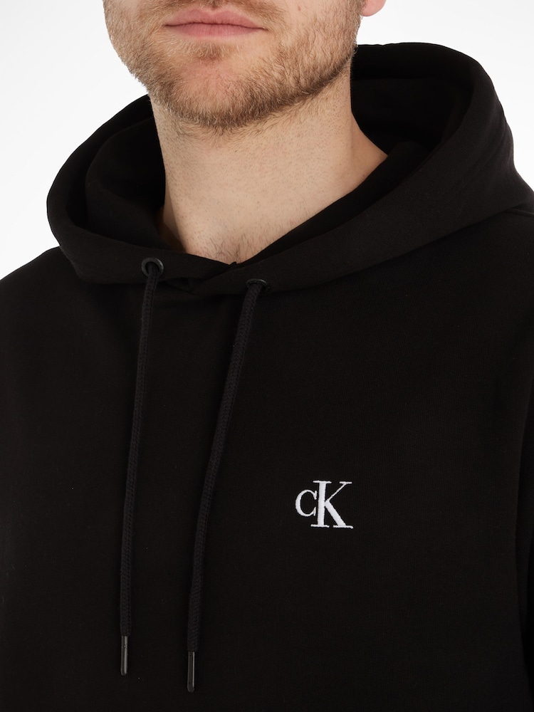 Negru - Hanorac Calvin Klein Jeans Essential cu logo - Image 3 of 6