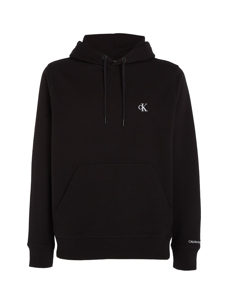 Negru - Hanorac Calvin Klein Jeans Essential cu logo - Image 4 of 6