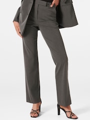 Forever New Grey Stacey Slim Straight Leg Trousers - Image 1 of 5