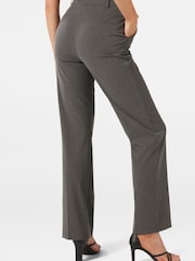 Forever New Grey Stacey Slim Straight Leg Trousers - Image 2 of 5