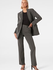 Forever New Grey Stacey Slim Straight Leg Trousers - Image 4 of 5