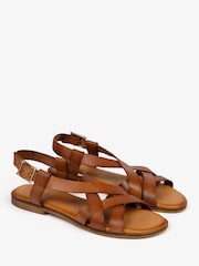 Penelope Chilvers Buttercup Brown Leather Sandals - Image 2 of 5