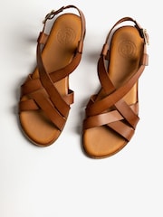 Penelope Chilvers Buttercup Brown Leather Sandals - Image 3 of 5