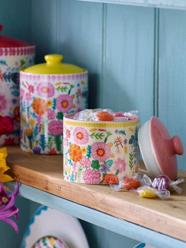 Lucy Tiffney Floral Small Storage Jar - Image 2 of 3