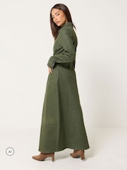 أخضر - PixieGirl Petite Denim Maxi Dress - صورة 3 من 6
