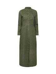 أخضر - PixieGirl Petite Denim Maxi Dress - صورة 5 من 6