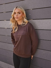 PixieGirl Petite Brown Embroidered Sweatshirt - Image 1 of 6