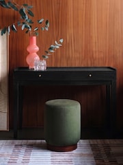 Swoon Black Newham Mango Wood 2 Drawer Desk - Image 1 of 8