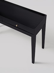 Swoon Black Newham Mango Wood 2 Drawer Desk - Image 5 of 8