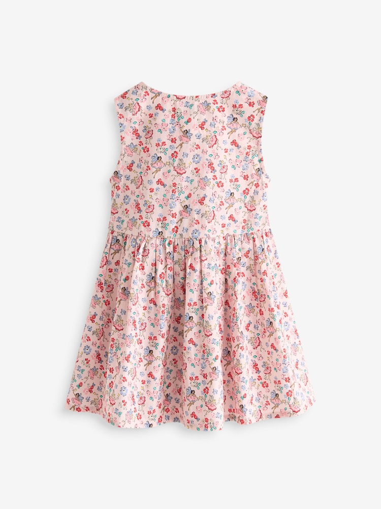 Cath Kidston Pink Floral Fairy Print Peplum Dress (3mths-8yrs) - Image 6 of 7