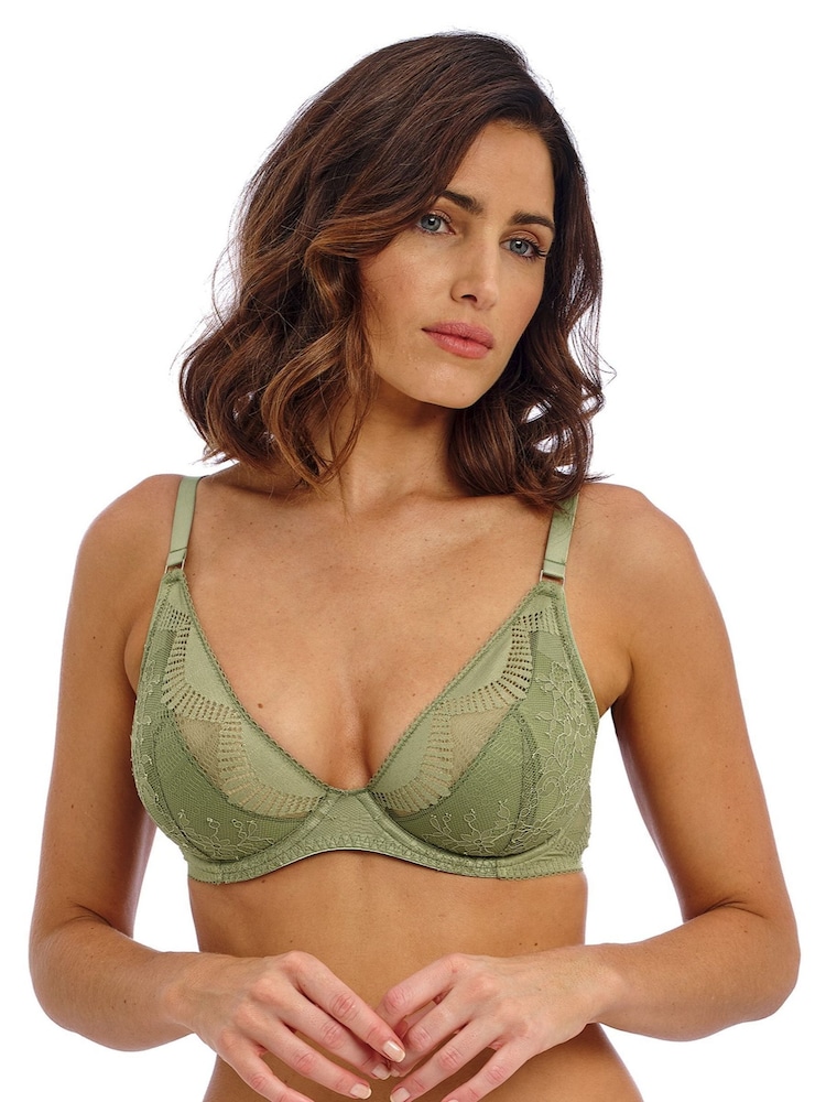 Wacoal Sensu Lace Underwire Plunge Bra - Image 2 of 6