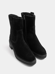 Long Tall Sally Black Soft Square Cleated Block Heel Shoes - Image 2 of 4