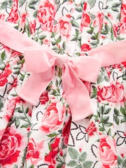 Cath Kidston Pink Floral Tie Back Party Dress (3mths-8yrs) - Image 6 of 8