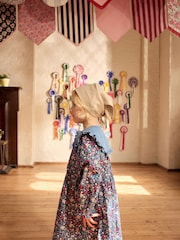 Cath Kidston Navy Ditsy Floral Long Sleeve Collar 100% Cotton Dress (3mths-8yrs) - Image 2 of 9