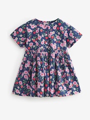 Navy Floral Relaxed Summer Dress (3mths-8yrs) - Image 4 of 7