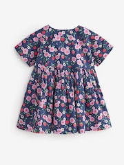 Navy Floral Relaxed Summer Dress (3mths-8yrs) - Image 5 of 7