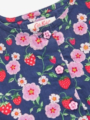 Navy Floral Relaxed Summer Dress (3mths-8yrs) - Image 6 of 7