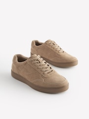 Dark Stone Suede Premium Trainers - Image 1 of 6