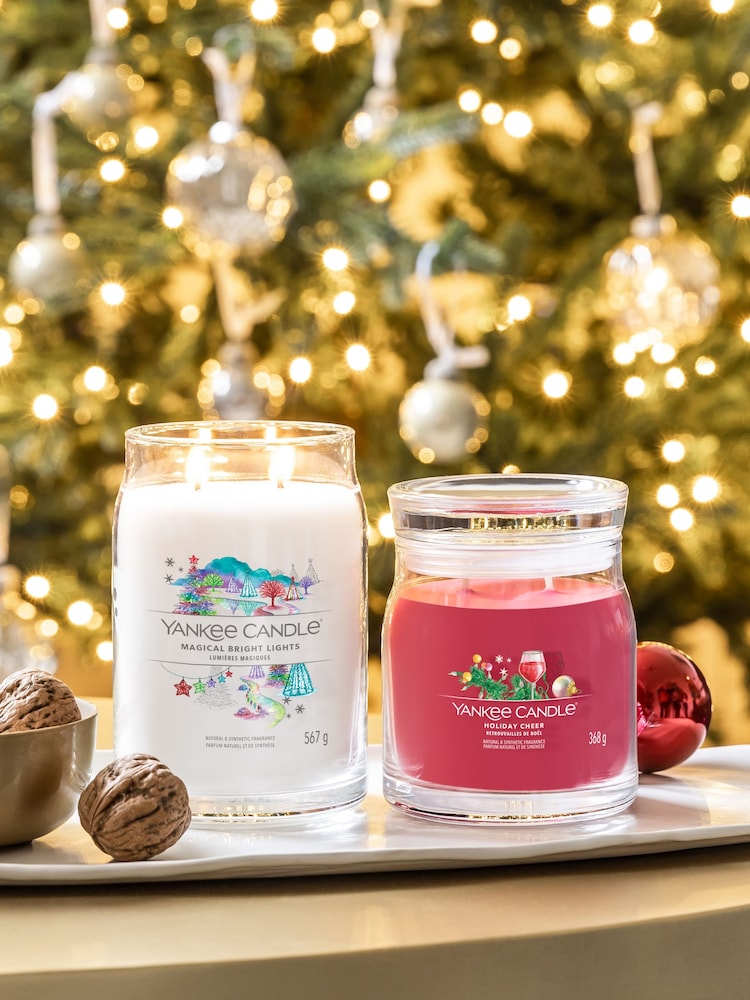 Yankee Candle White Signature Large Jar Magical Bright Lights Scented Candle - Image 3 of 3