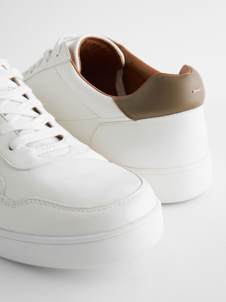Buy White Premium Trainers from the Next UK online shop