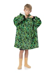 Vanilla Underground Green Minecraft All-Over Print Blanket Hoodie - Image 3 of 4