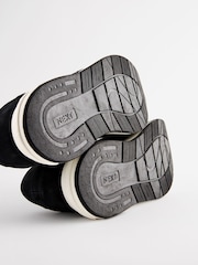 Navy Blue Leather Runner Trainers - Image 4 of 6