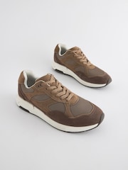 Braun - Laufschuhe aus Leder - Bild 2 von 6