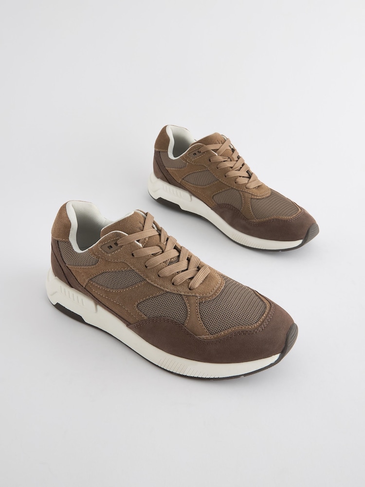 Braun - Laufschuhe aus Leder - Bild 2 von 6