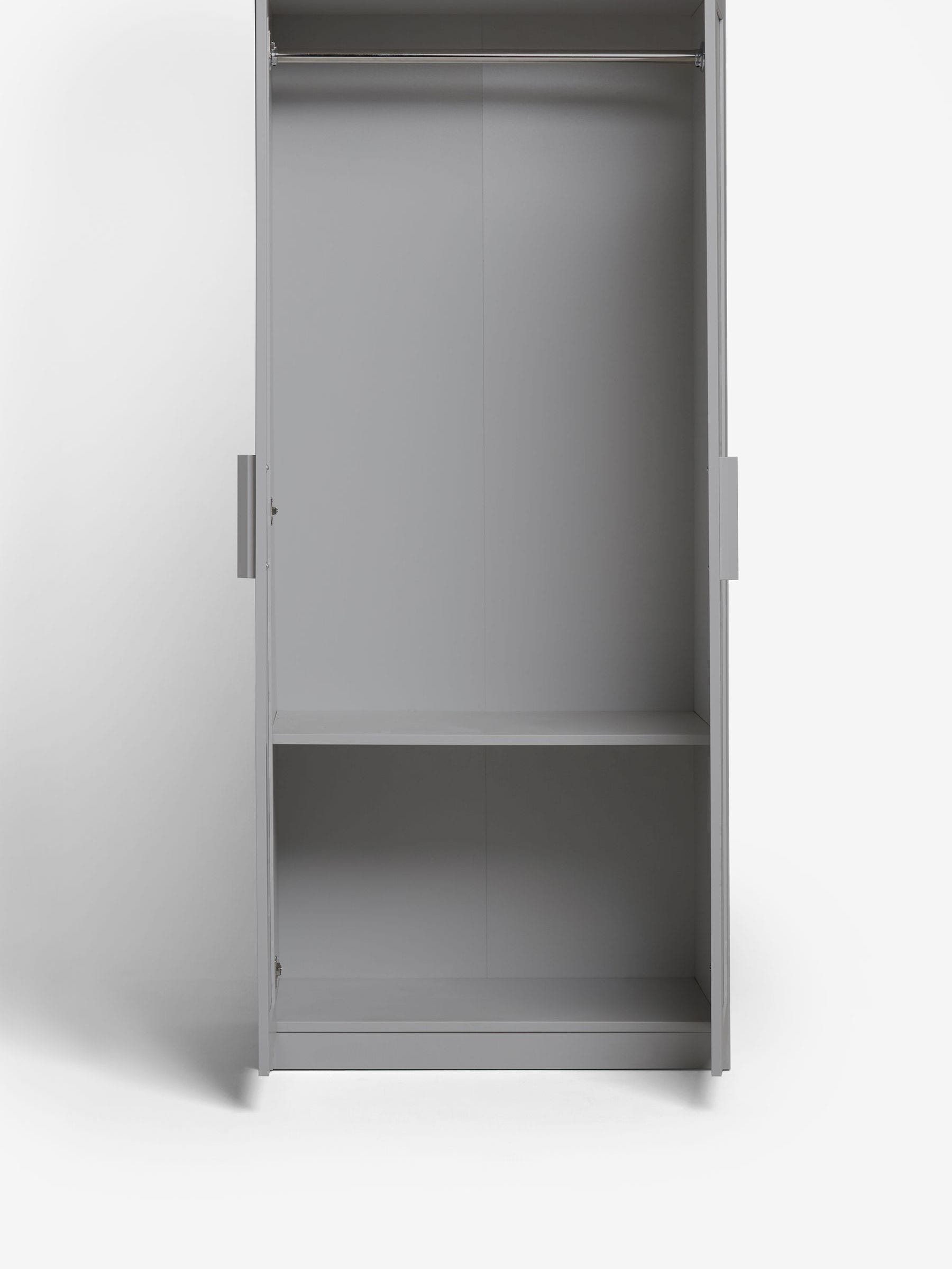 Buy Grey Flynn Double Wardrobe from the Next UK online shop