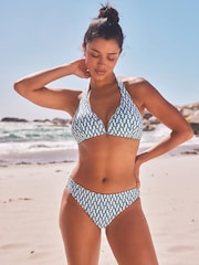 Blue/White Scion at Next Metsa Reversible High Leg Bikini Bottom - Image 2 of 8