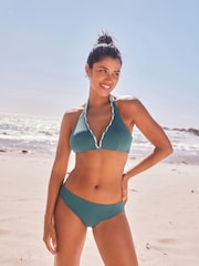 Blue/White Scion at Next Metsa Reversible High Leg Bikini Bottom - Image 4 of 8