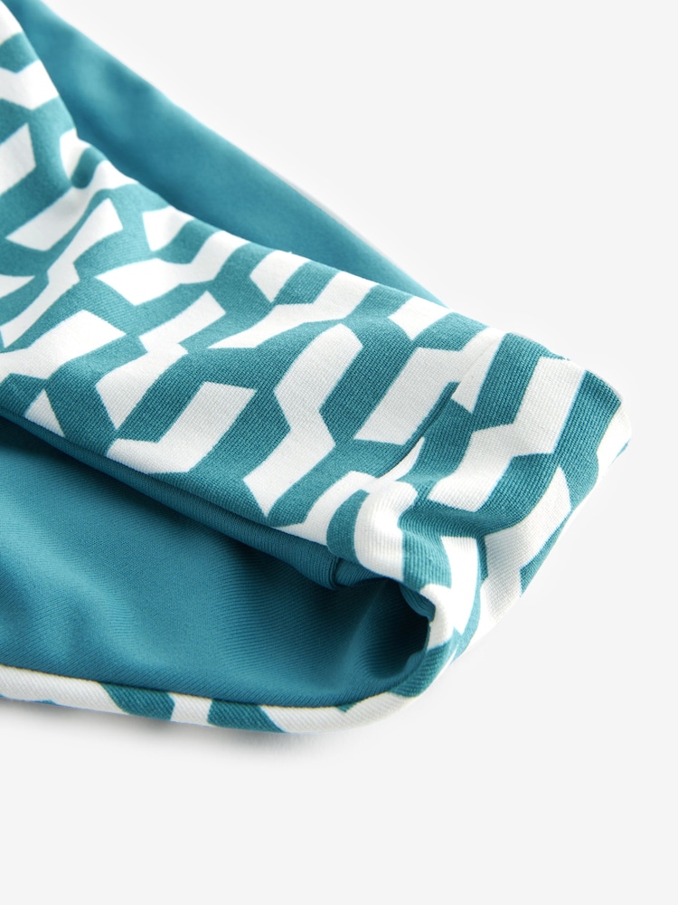 Blue/White Scion at Next Metsa Reversible High Leg Bikini Bottom - Image 8 of 8