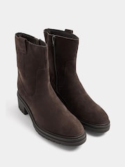 Long Tall Sally Brown Soft Square Cleated Block Heel Shoes - Image 2 of 4