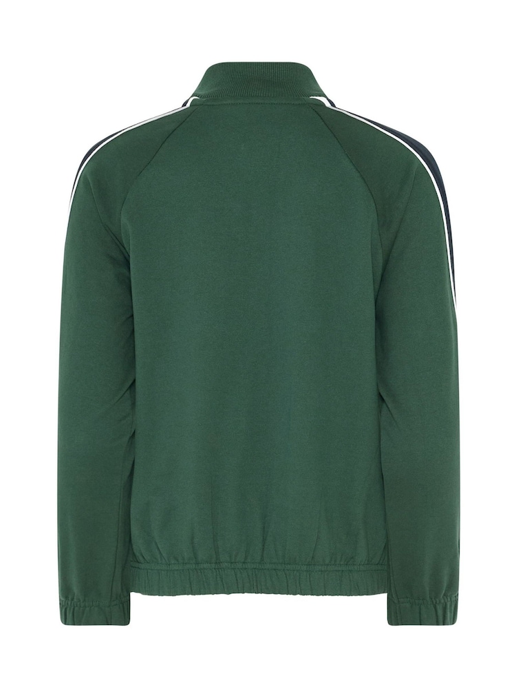 PixieGirl Petite Green Colour Block Quarter Zip Sweatshirt - Image 6 of 6 PixieGirl Petite Green Colour Block Quarter Zip Sweatshirt - Image 6 of 6