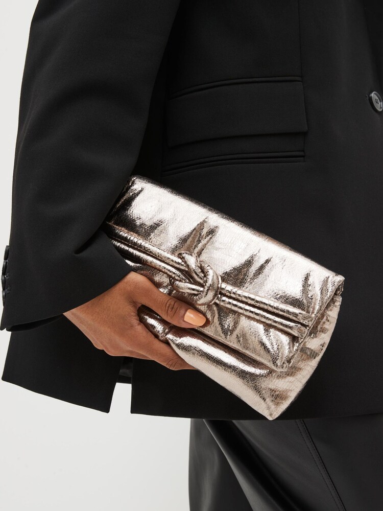 Argenté étain - Pochette Squishy à nœuds - Image 3 of 8