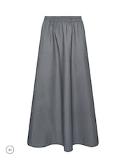 PixieGirl Petite Blue Micro Check Maxi Skirt - Image 5 of 6