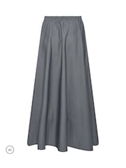 PixieGirl Petite Blue Micro Check Maxi Skirt - Image 6 of 6