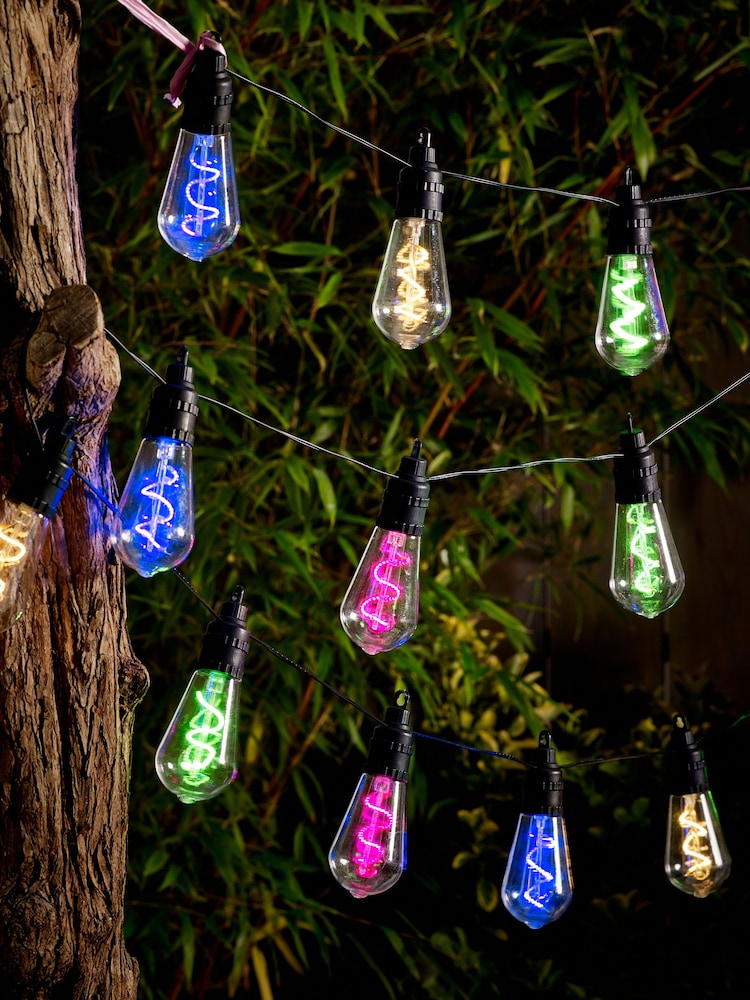 Multi Set of 15 Mains Neon Spiral Filament Festoon Line Lights - Image 1 of 2