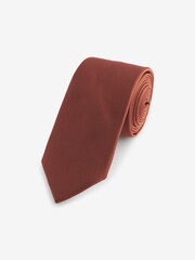 Bronze Orange Slim Twill Tie - Image 1 of 3
