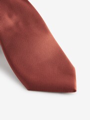 Bronze Orange Slim Twill Tie - Image 2 of 3