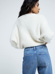 River Island Blue Light High Rise Pocket Front  Wide Leg Jeans - Image 2 of 6