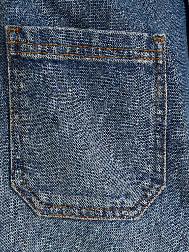 River Island Blue Light High Rise Pocket Front  Wide Leg Jeans - Image 6 of 6