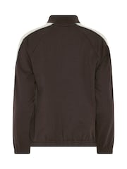 PixieGirl Petite Brown Colour Block Quarter Zip Sweatshirt - Image 6 of 6