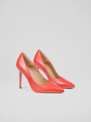 LK Bennett Fern Kid Leather Pointed Toe Courts - Image 1 of 4